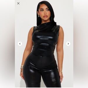 This Is Me Metallic Jumpsuit - Black